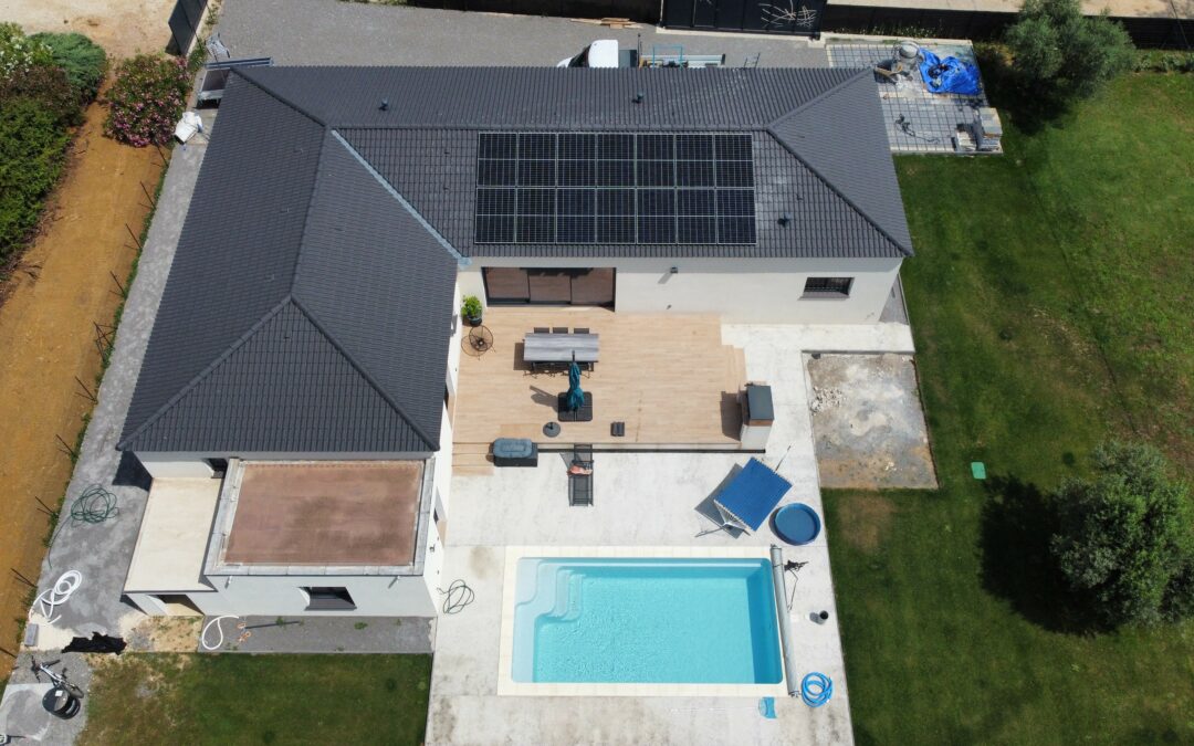 Installation de panneaux solaires à St Julien de Cassagnas